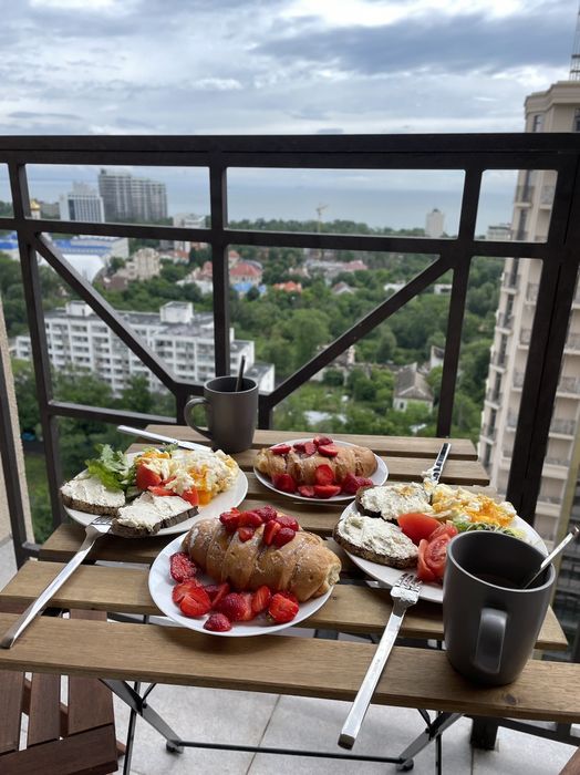 Подобово.Посуточно.Аркадия.Шикарная квартира с террасой,вид моря