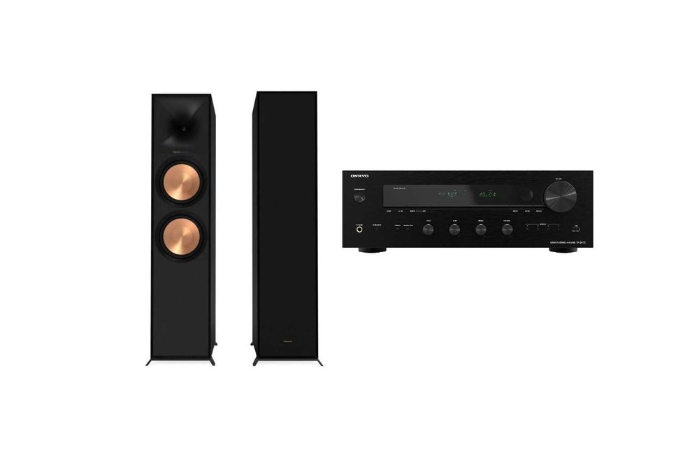 Klipsch R-800F Kolumny podłogowe Onkyo TX-8470 Amplituner stereo SKLEP