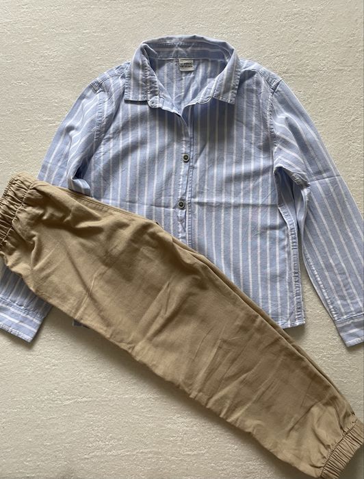 Дитяча вишаванка 122-128 см. Вишита сорочка і штани на хлопчика 128.