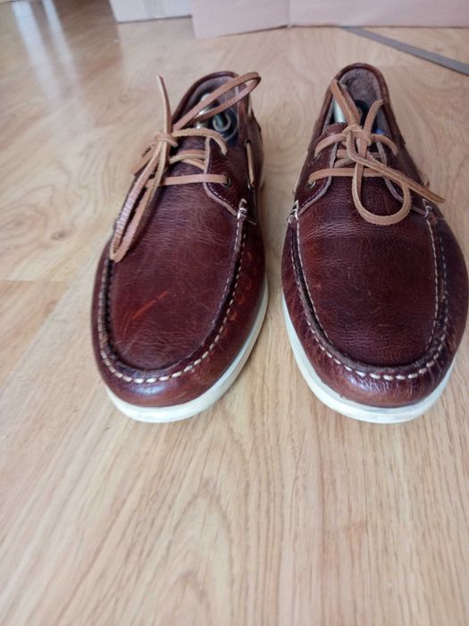 Мужские новые Кожаные туфли - топсайдеры Clarks 45 p.