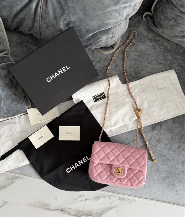 Сумка розовая Chanel