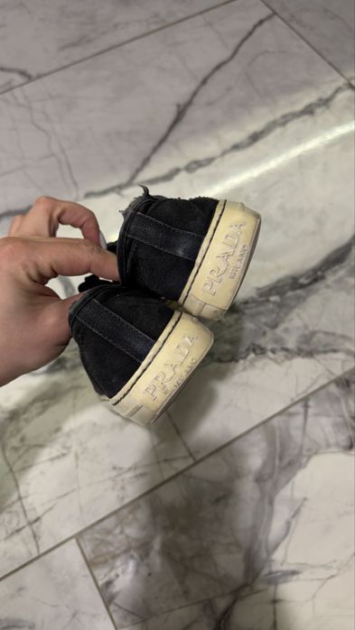 Кеди красовки чорні Prada 39 оригінал