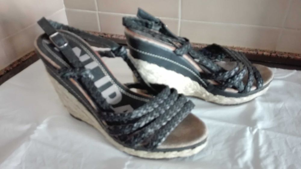 Sandálias salto e rasas 38, 37 e 36 impecáveis vários 8 modelos