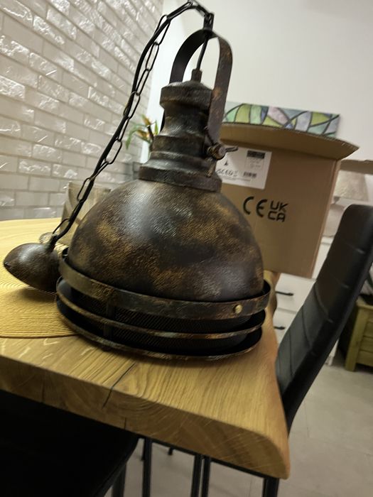 Lampa rustykalna metalowa
