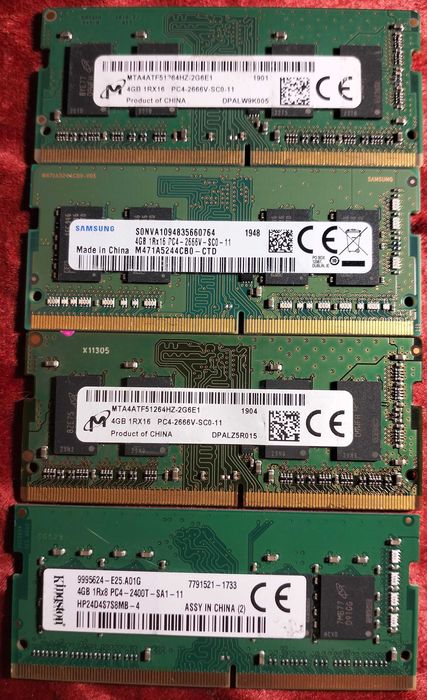 Ram sodimm ddr4 4Gb