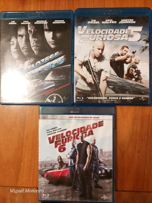Blu Ray - 9 Filmes Velocidade Furiosa 9 Filmes