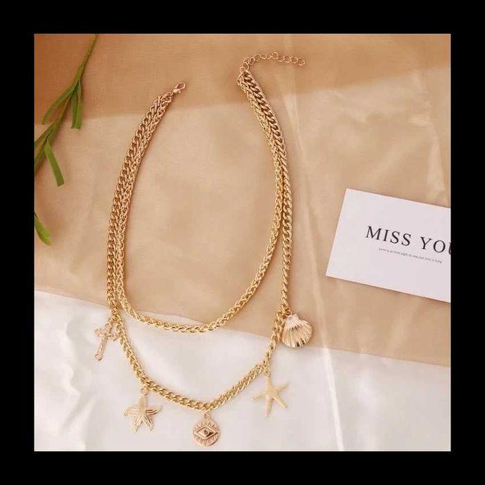 Naszyjnik Złoty Amulet Oceanu