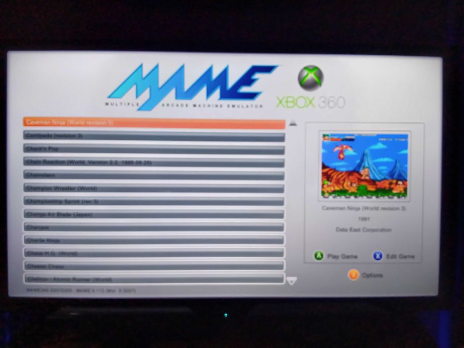 Emulator MAME na Xbox360