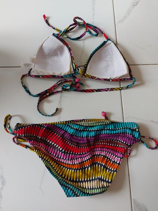 Kostium kąpielowy dwuczęściowy Lycra rozm. 38