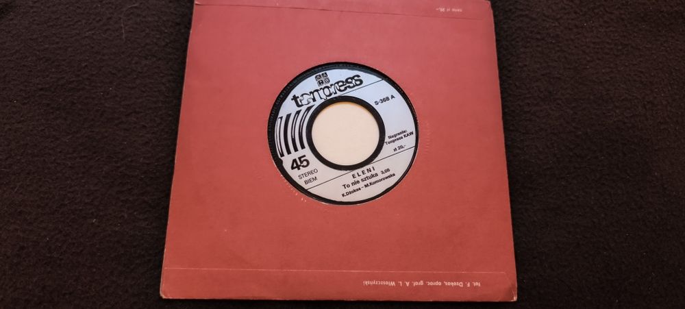 Eleni – To nie sztuka | Singiel 7” Tonpress | Winyl PRL