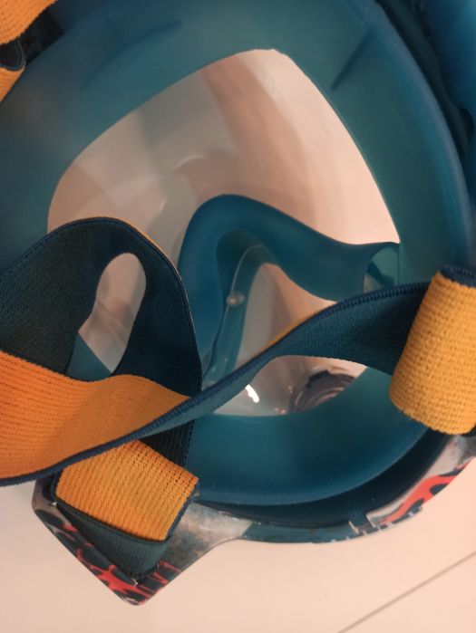 SUBEA Maska do snorkelingu Easybreath Junior XS dla dzieci TURKUSOWY
