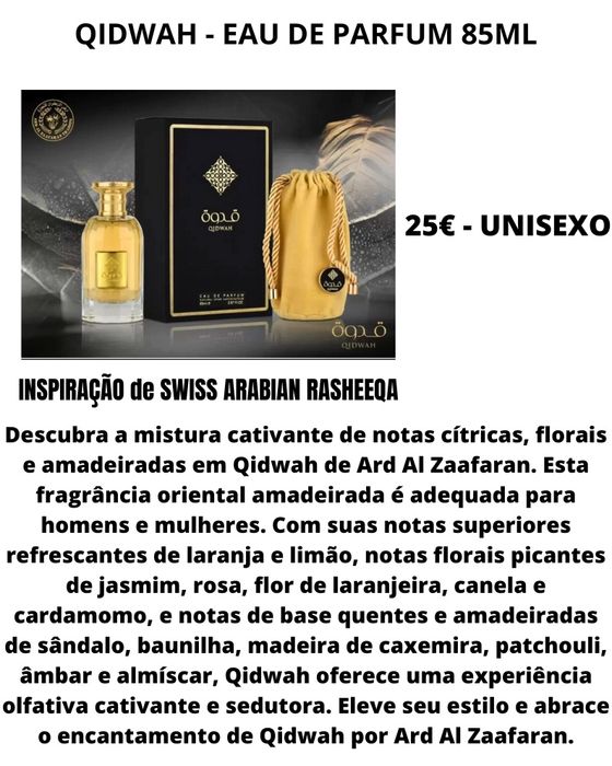 Qidwah  - Eau de Parfum 85ml - Unisexo
