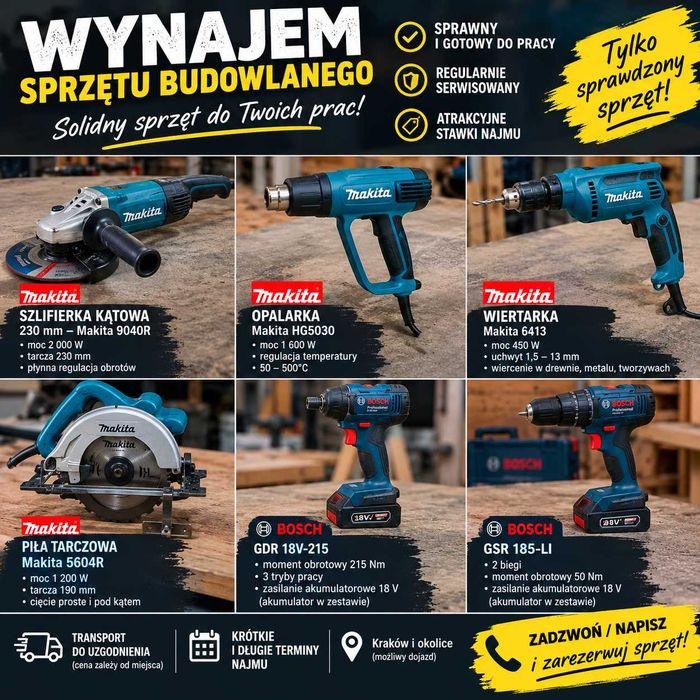 Młot wyburzeniowy  wynajem