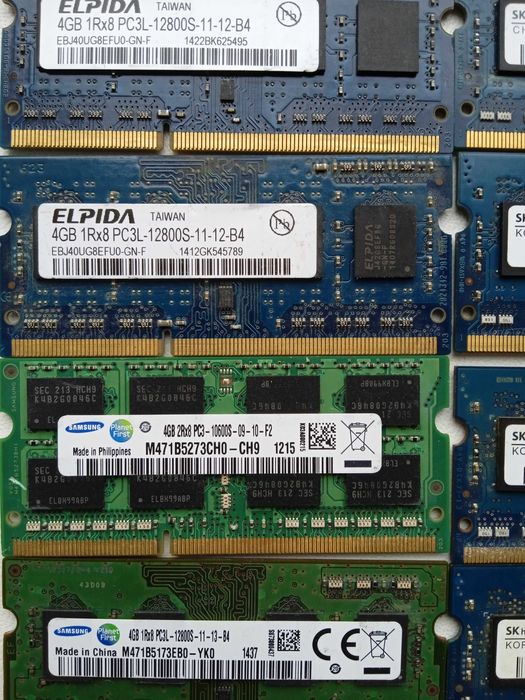оперативна пам'ять  DDR3/4 гб