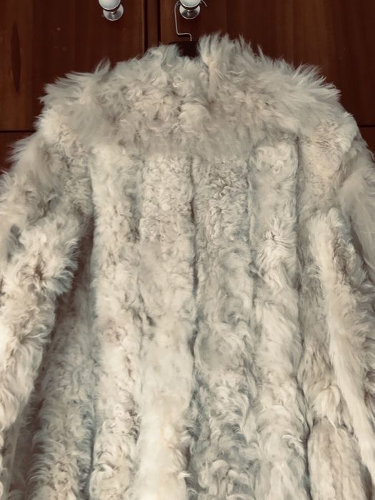 Casaco Comprido de Pele de Alpaca comprado no Peru