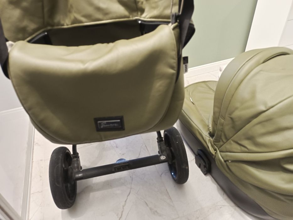 Wozek Roan Bass Soft 2w1 Olive Night stan bardzo dobry