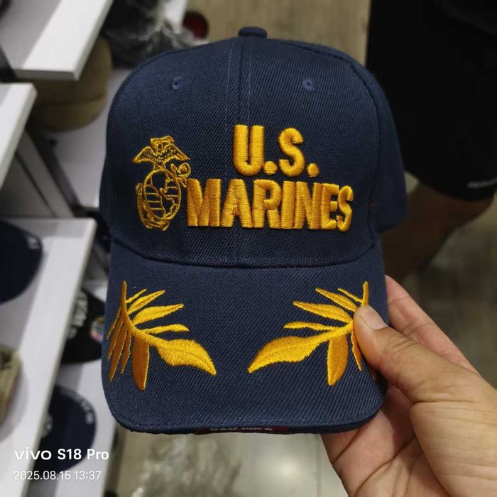 Бейсболка ВышиВкой US MARINES новая  полностью все вышито нитками