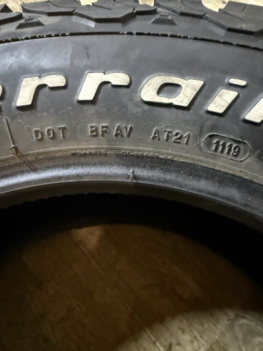 Гума Резина Шини по штучно 255/65/R17 BFGoodrich 2019 року