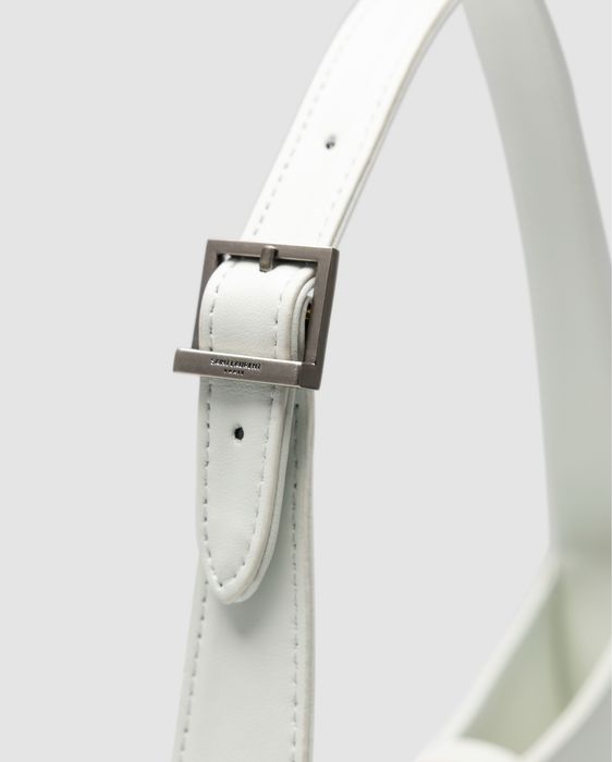 Сумка YSL Yves Yves Saint Laurent Hobo Le 5 a 7 Bag in White/Silver