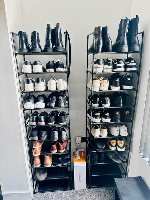 Przechowywanie dom 10 poziomów na pudełka wysokie szary