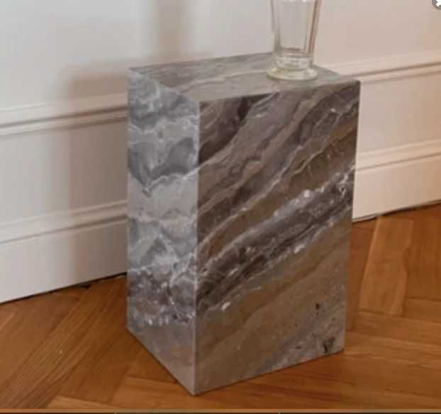 Marmur grigio piemonte, stolik, konsolka, donica