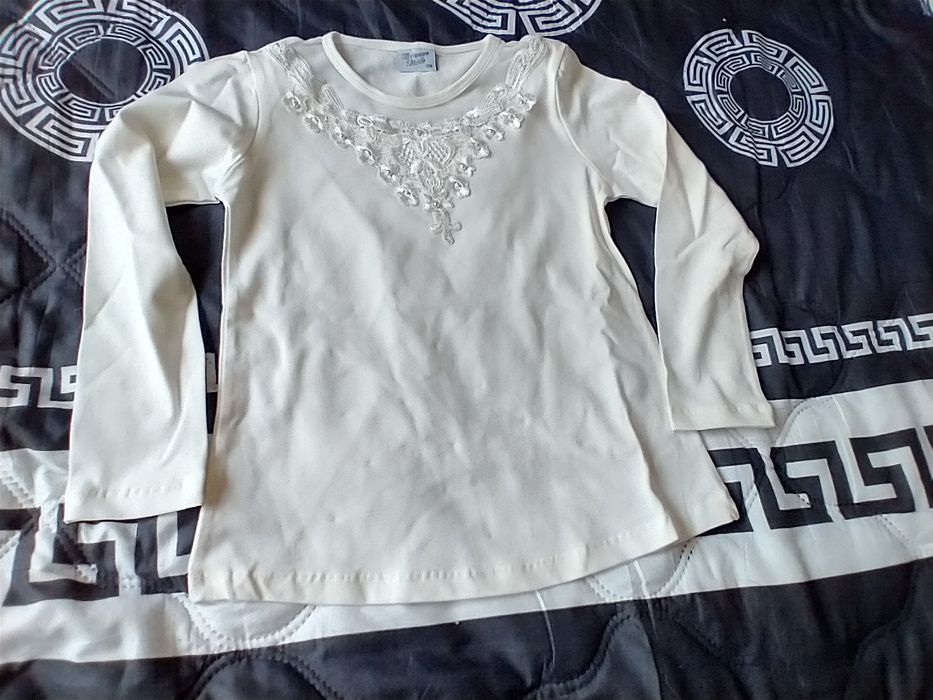 Bluzka dla dziewczynki Breeze Girls perelka zdobienia 152 cm