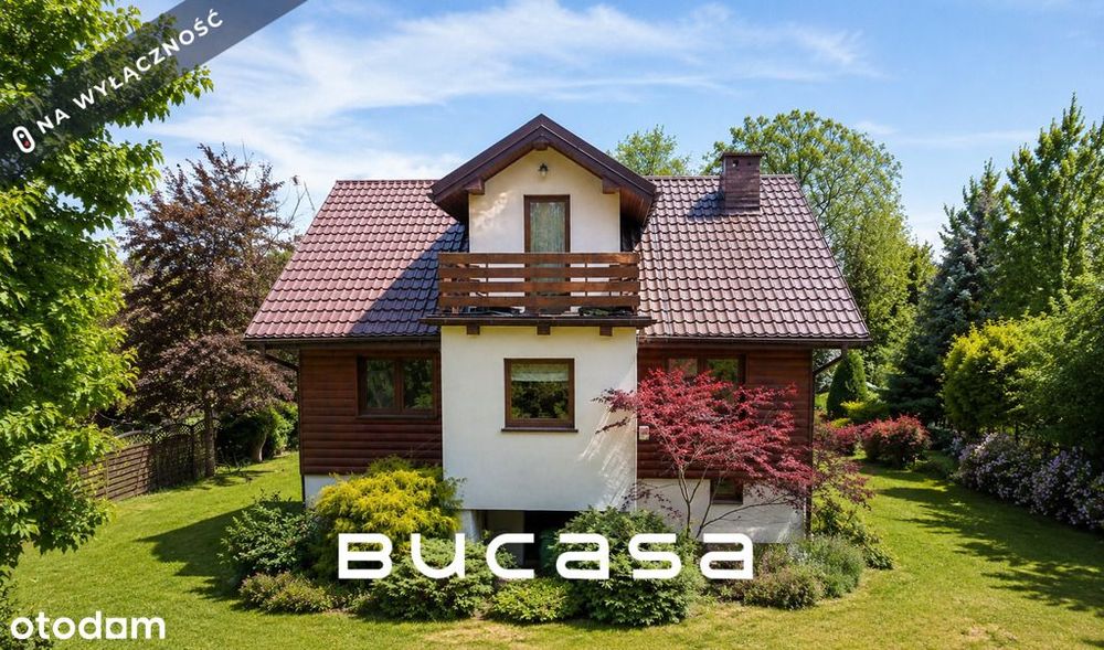 Klimatyczny dom z bali | działka budowlana 12 arów
