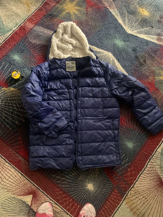 Wrangler kurtka meska podpinka puchowa przejsciowa XL granatoea