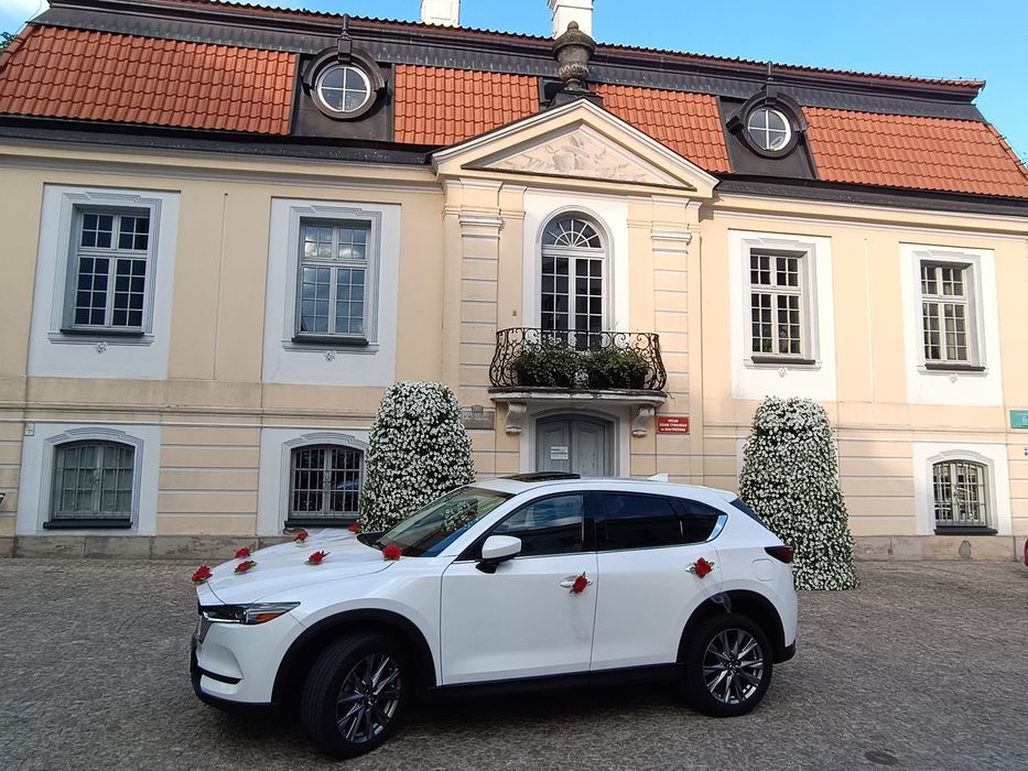 Auto do ślubu MAZDA CX-5 SUV biała perła