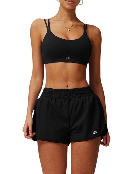 Топ спортивний Alo Yoga Tight Bra Black 40132-BK