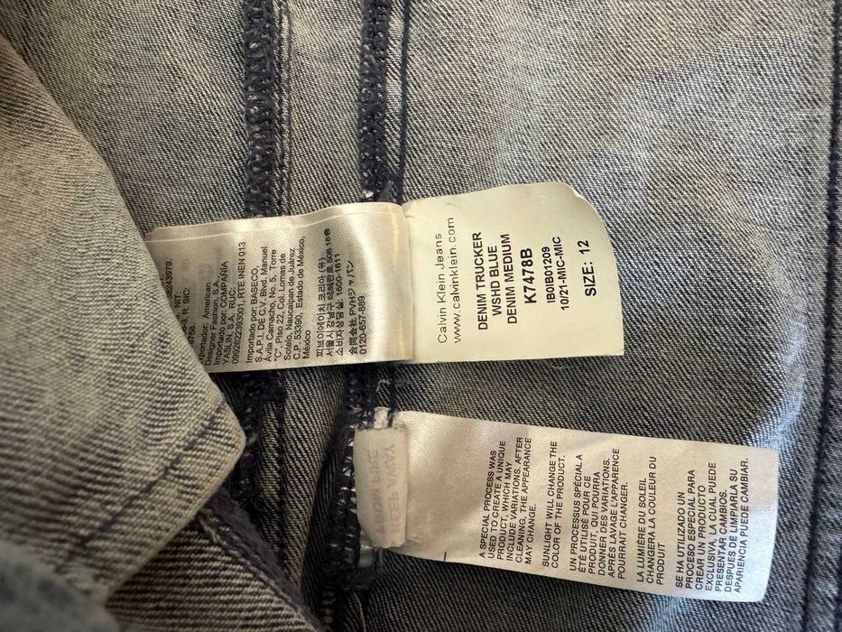 Куртка джинсова підліткова унісекс Calvin Klein 12р