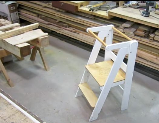 Вежа помічника Монтессорі складана (масив дерева) Дніпро