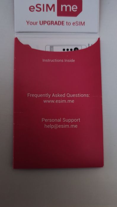 Karta SIM eSIM (eSIM.me) do telefonu komórkowego, smartfonu, tableta.