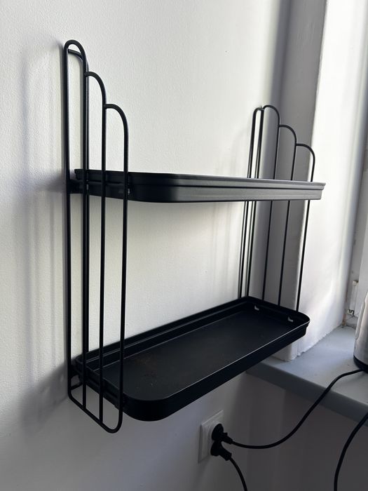 Ikea APOTEKARE półka ścienna czarna
