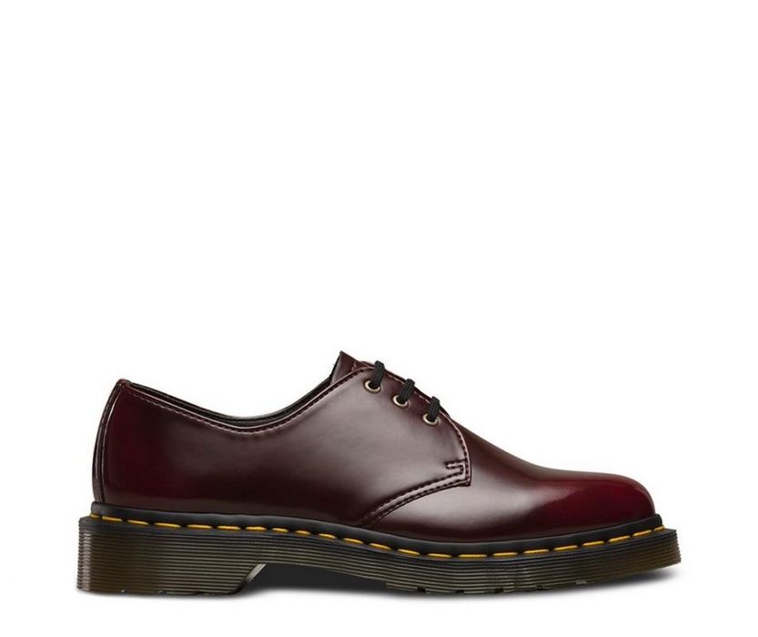 Туфлі, мартінси Dr. Martens 1461 Vegan – Cherry Red Cambridge Brush