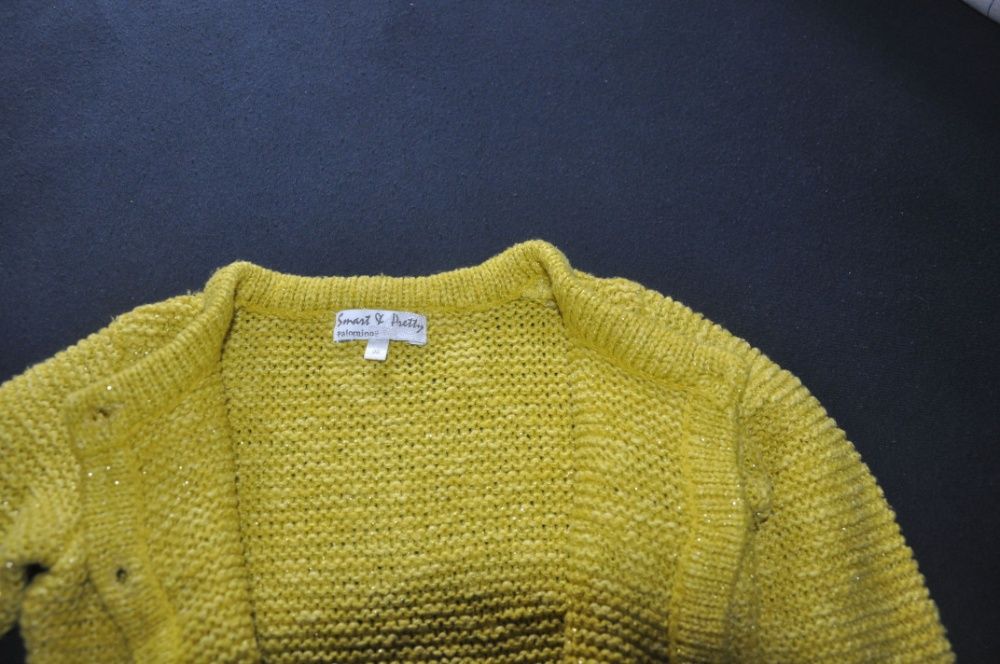 Sweter dla dziewczynki miodowy C&A 98 cm