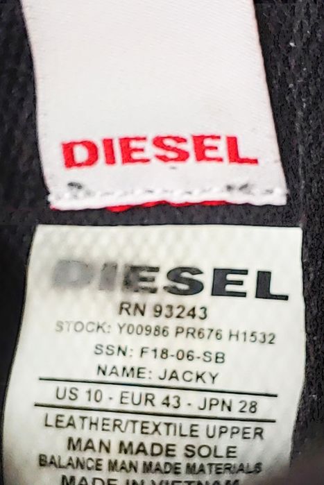 Сникерсы кроссовки Diesel 43 размер