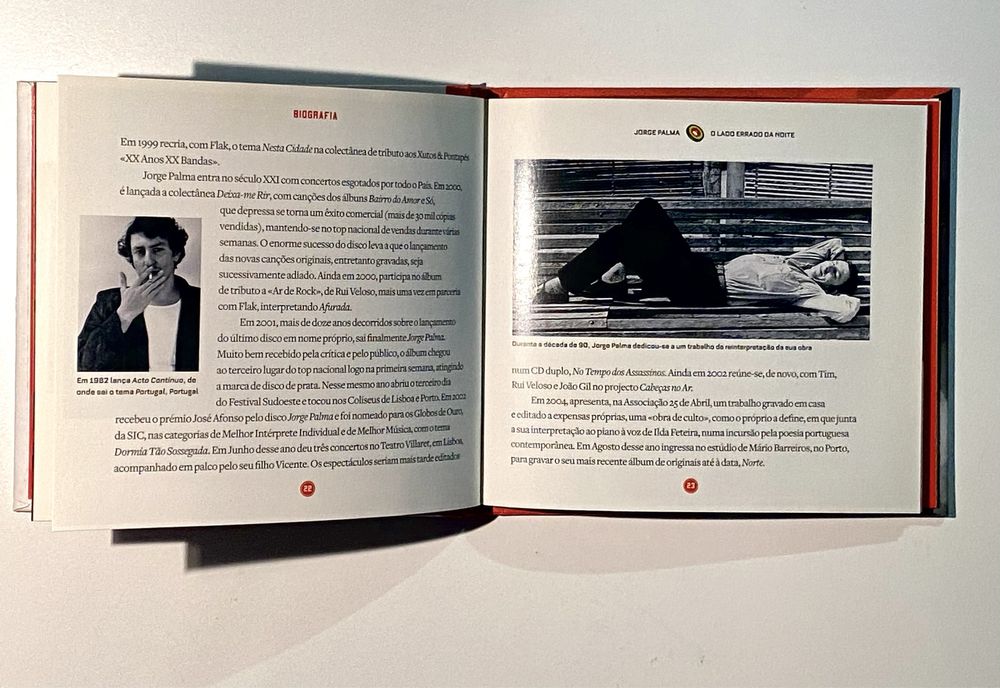 Cd Jorge Palma, Coleção As músicas da Nossa Vida -Pop rock português