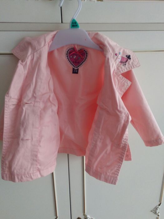 Wiosenny płaszczyk kurtka dla dziewczynki