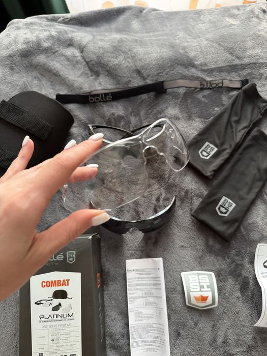 Тактичні, балістичні  окуляри Bolle safety combat platinum