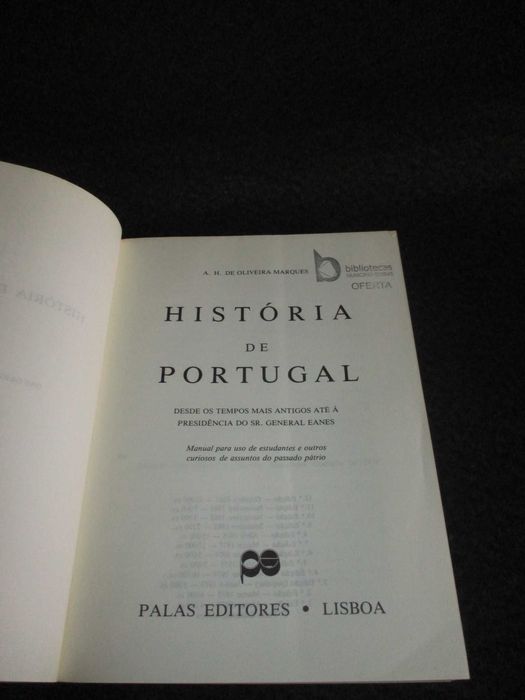 Livros História de Portugal Oliveira Marques 3 Volumes - Completo