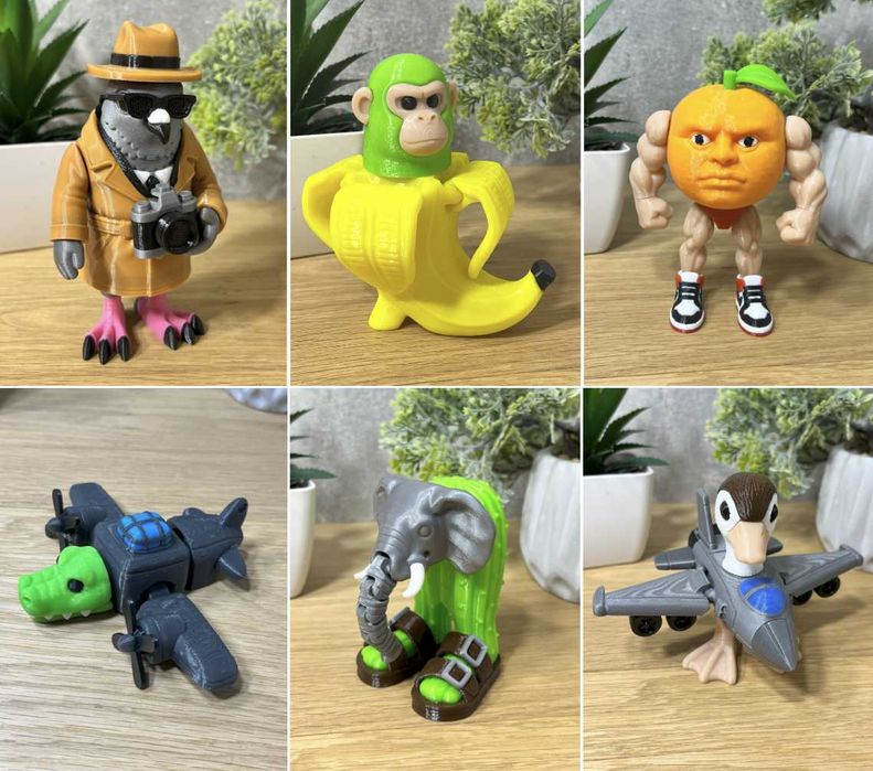 Фігурки з мемів Italian Brainrot — 3D-друк. Ціни в описі.