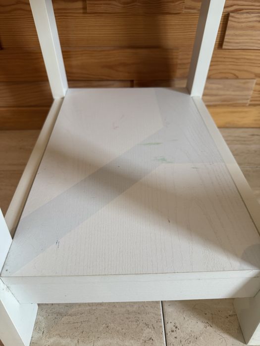 Secretaria / Mesa de Trabalho Branca com Prateleiras