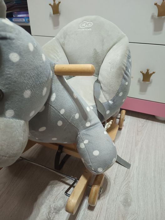 Konik na biegunach osiołek Kinderkraft Bujaczek jeździk