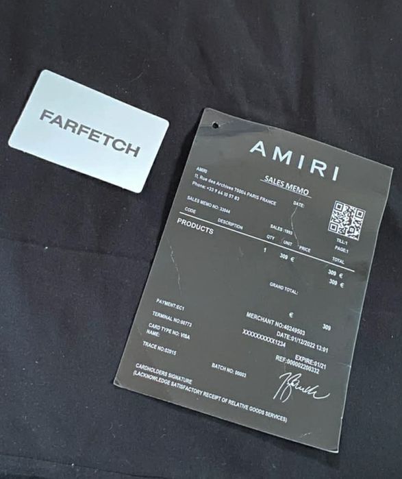 koszulka amiri czarna