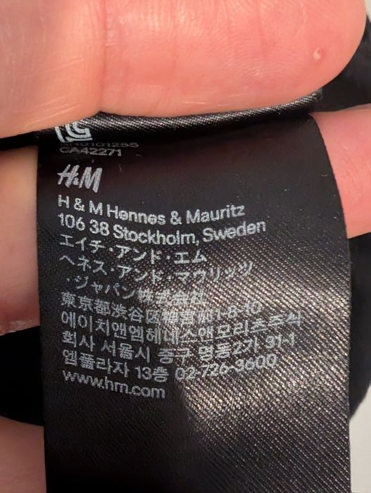 Damski czarny top bez rękawów rozmiar L H&M
