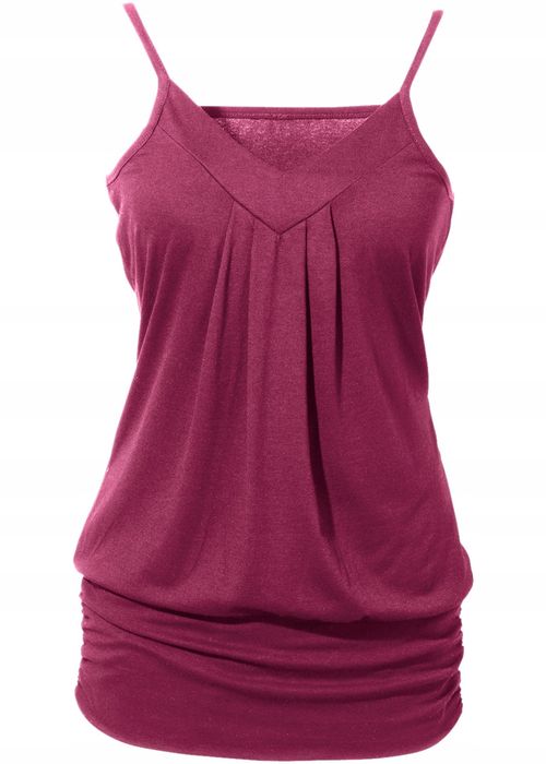 B.P.C top jagodowy dłuższy 36/38.