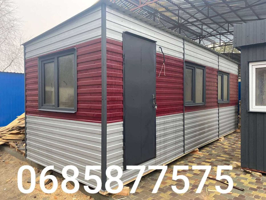 Вагончики дачные и строительные. Доставка кран-манипулятор