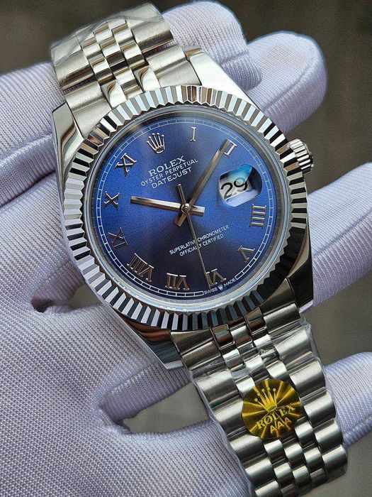Швейцарський годинник Rolex Datejust 41mm Blue Stainless Steel Mens