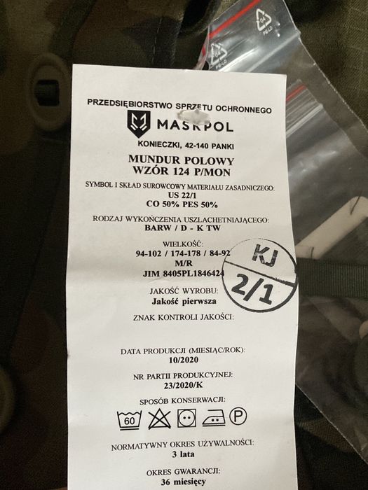Mundur polowy wz 124P/MON